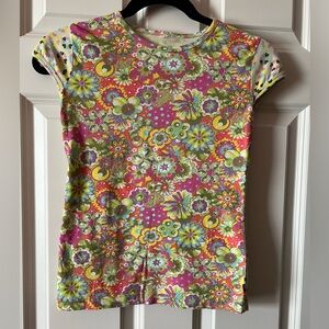 Oilily mixed pattern tee